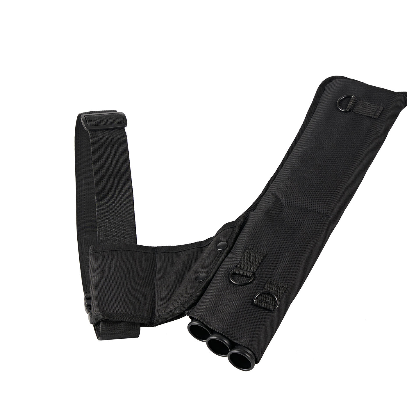 3-Tube Black Waist Arrow Quiver Archery