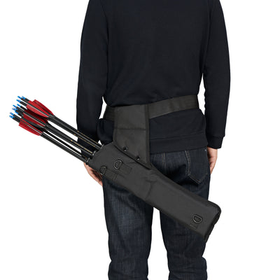 3-Tube Black Waist Arrow Quiver Archery