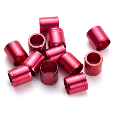 12x Pierce Nock Collar Explosion Proof Ring Metal ID 7.6mm Gold/Silver/Red