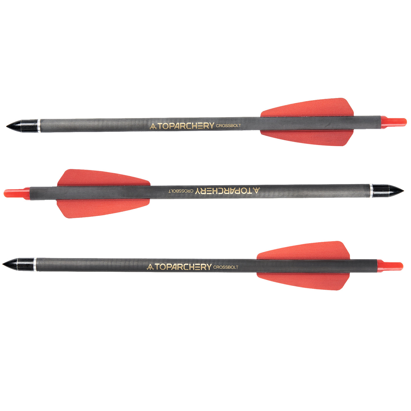 thumbnail image 2 of 12-Pack 7.5 Or 15-inch Carbon Archery Bolts – Screw-in Tips, Orange Vanes, Hunting Arrows 2 of 4