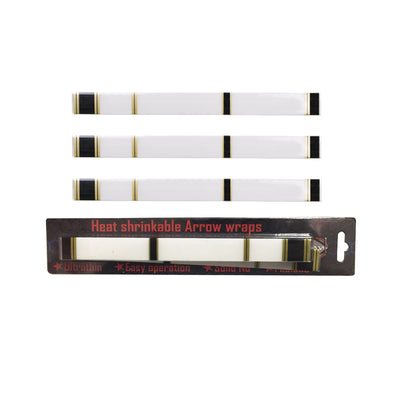 15x White Heat Shrinkable Arrow Shaft Stickers
