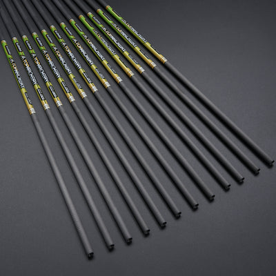 33" Straightness 0.001 ID 6.2mm Carbon Shafts TopArchery Spine 300-600 Archery Arrows Black