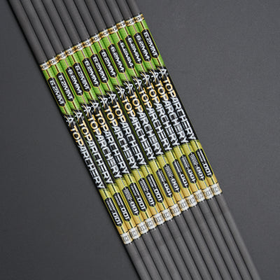 33" Straightness 0.001 ID 6.2mm Carbon Shafts TopArchery Spine 300-600 Archery Arrows Black