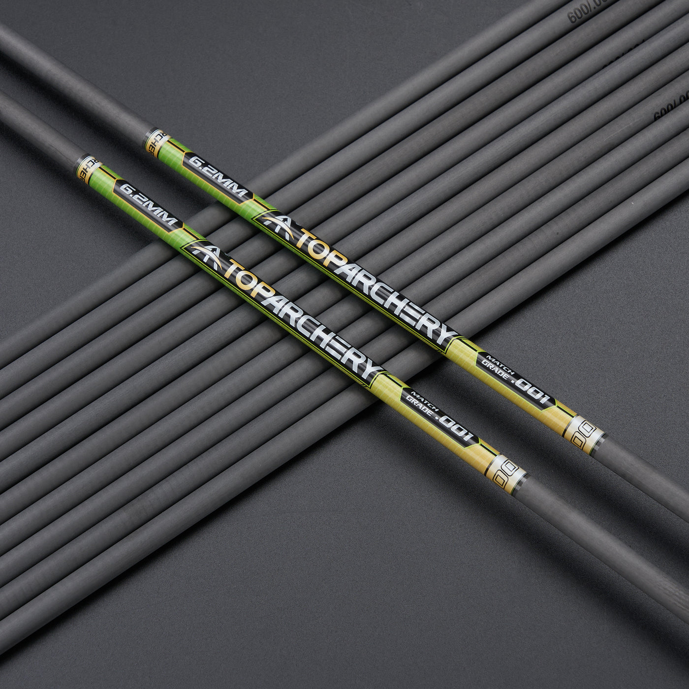33" Straightness 0.001 ID 6.2mm Carbon Shafts TopArchery Spine 300-600 Archery Arrows Black