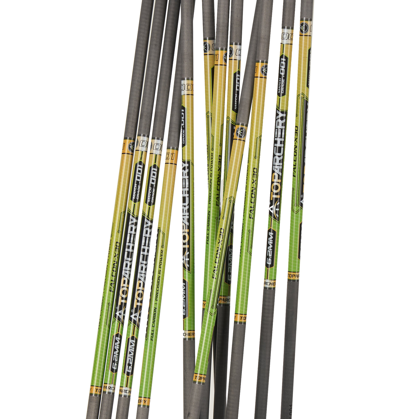 33" Straightness 0.001 ID 6.2mm Carbon Shafts TopArchery Spine 300-600 Archery Arrows Black