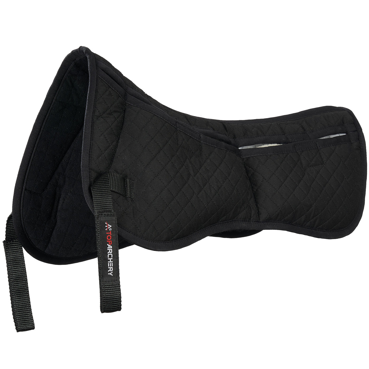 TopArchery Cotton Correction Horse Half Saddle Pad 4 Pocket with Adjustable Memory Foam Inserts