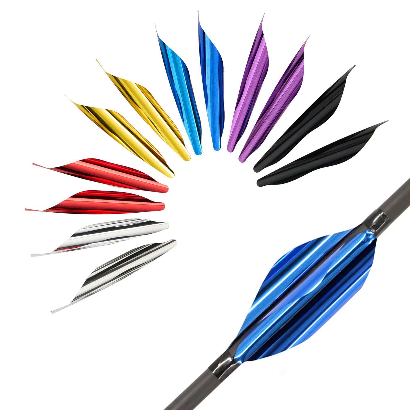 50x Vanes 1.8 inch Spiral Archery Feather Fletching