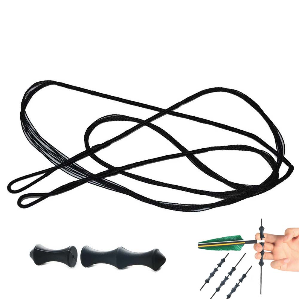 122cm 48" 12-strand Black String with Finger Saver