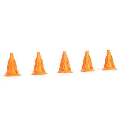 Kids Rubber Suction Cup Arrowheads ID 6mm Orange Color