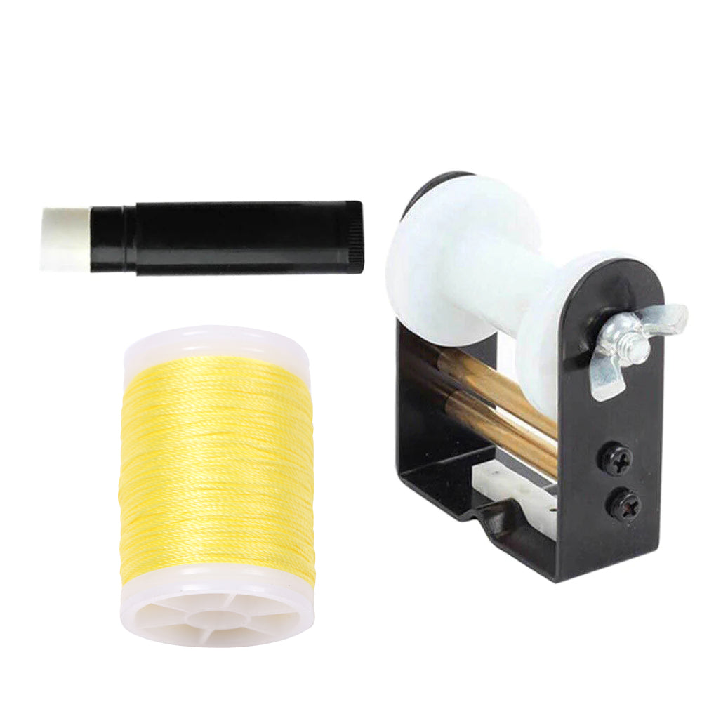 Huntingdoor Archery Bowstring Serving Thread Jig Cable Winder with 120 yard/110m Thread Wax