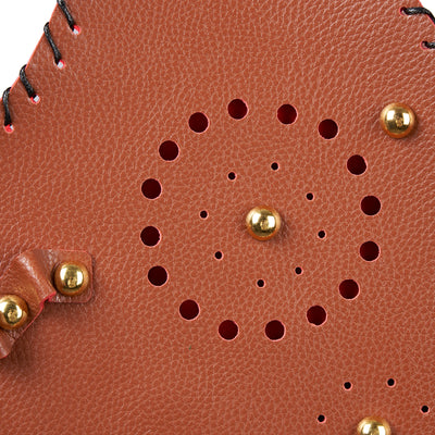 Traditional Archery Bow Arrows Bag Waist Quiver Brown PU Leather