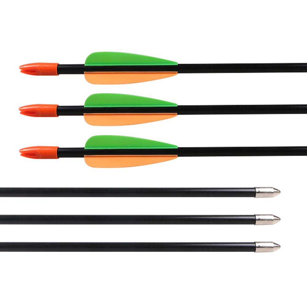 28" 7mm Black Kids Fiberglass Arrows