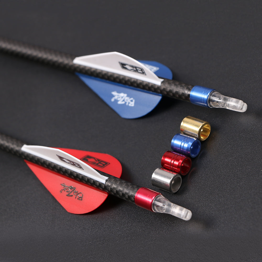 12x Pierce Nock Collar Explosion Proof Ring Metal ID 7.6mm Gold/Silver/Red