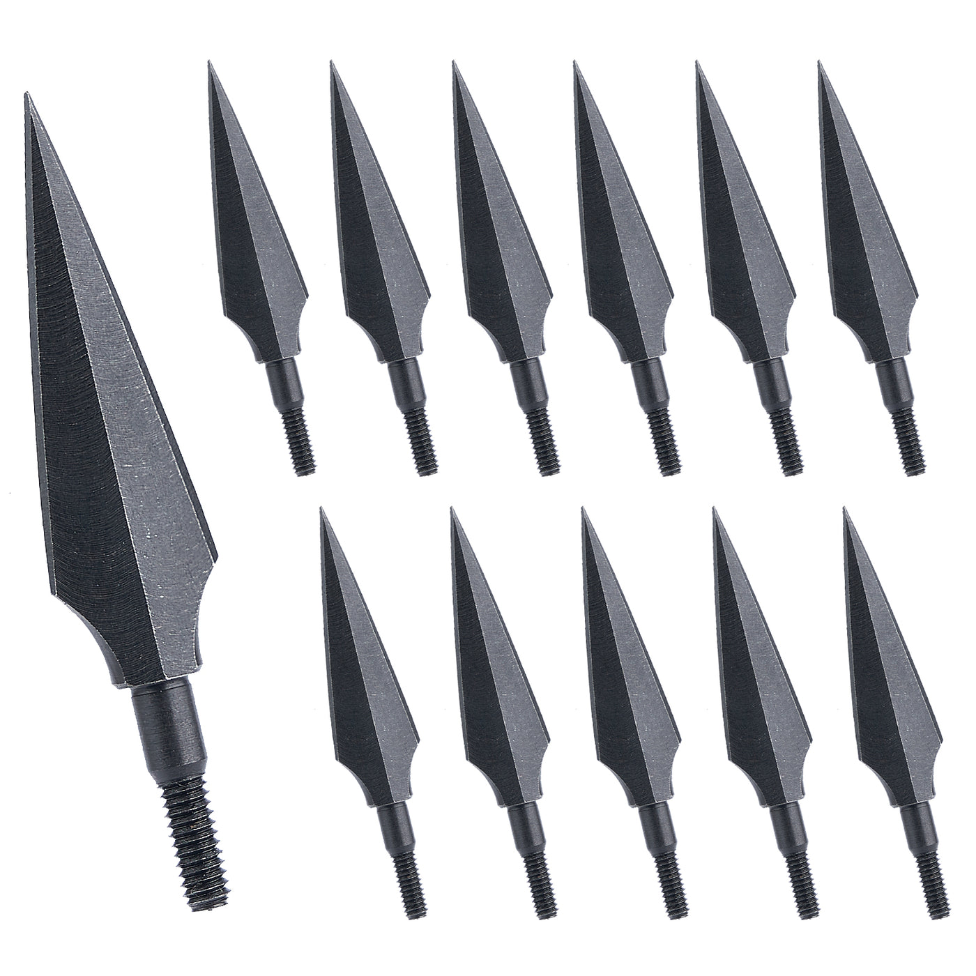 12x 150-grain Traditional Screw-in Tapered Arrowheads