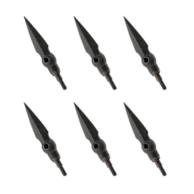6x 175-grain Carbon Steel Whistle Arrowheads