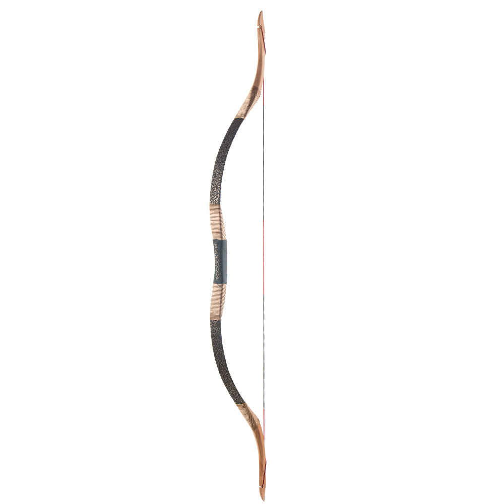 TopArchery 48"-54" Arch Moon Mongolian Recurve Horse Bow Wooden Handmade Hunting Practice Recreational Camping Hiking 30-50lbs