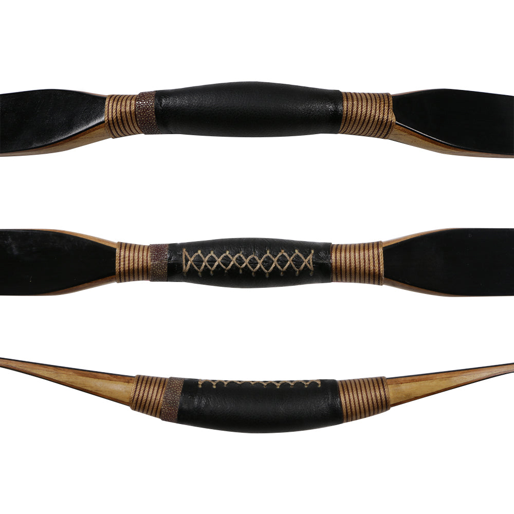 Black Laminated Traditional Recurve Bow