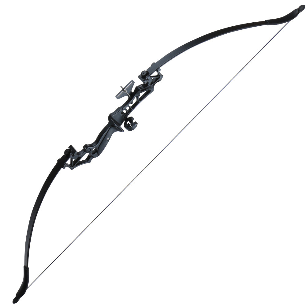 TopArchery 20/30/40/55lbs Black Takedown Archery Recurve Bow with Sight Arrow Rest Bowstring Stabilizer Finger Tab