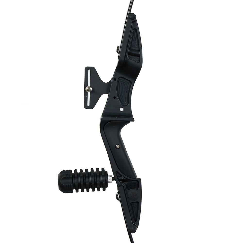 30lbs Dark Down Recurve Limb Takedown Bow with 12x Fiberglass Arrows Stabilizer Sight Finger Tab