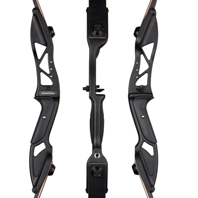 56" TopArchery Takedown Archery Recurve Bow Carbon Arrows Kit Aluminum Riser Accessories Hunting 30/35/40/45/50lbs