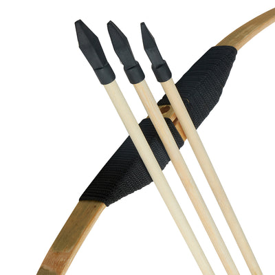 2 Packs 27" Kids Wood Bamboo Bows Arrows Kit