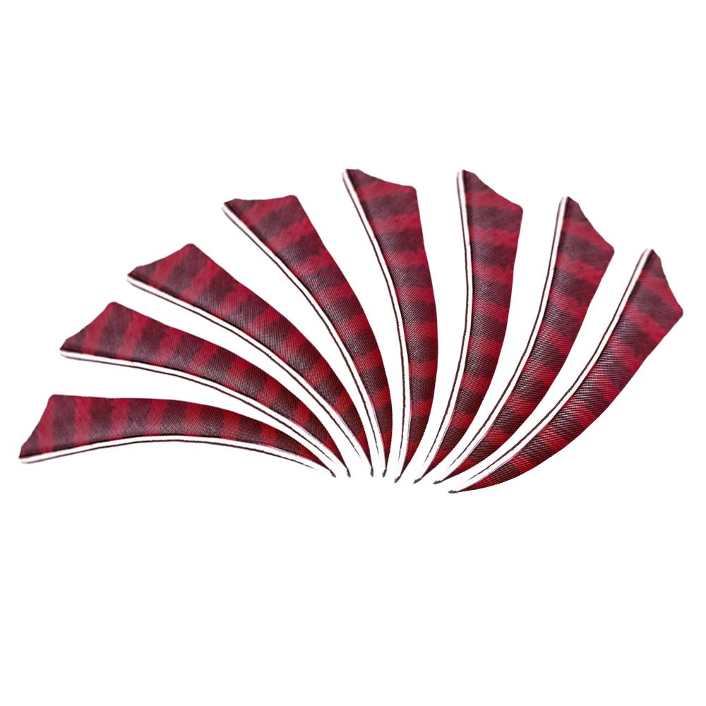50x 4"/5" Shield Red Barred Feathers