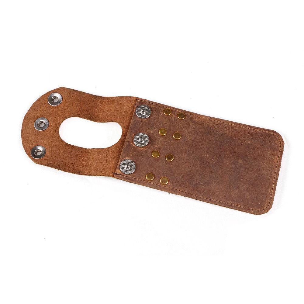 Brown Cow Leather Mini Waist Quiver