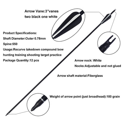 20-55lb Archery Takedown Recurve Bow Kit 51" Right Hand Adult 12x Arrows Hunting TopArchery Flying Eagle