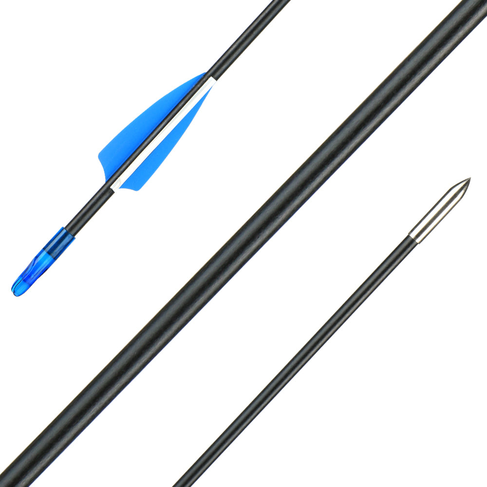 48"-54" Arch Moon Mongolian Recurve Bow 12x Arrows 30/35/40/45/50 lbs String Silencer Wax Thumb Ring