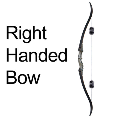 60" Wood Laminated Takedown Recurve Archery Bow Left Right Hand Hunting Target Practice 25-50lbs