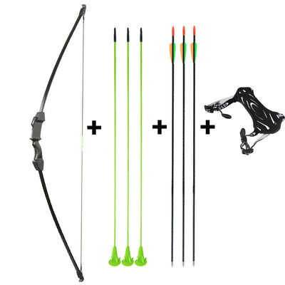 Kids Archery 45" Takedown Bow and 6x Arrows Arm Guard Set Target Practice