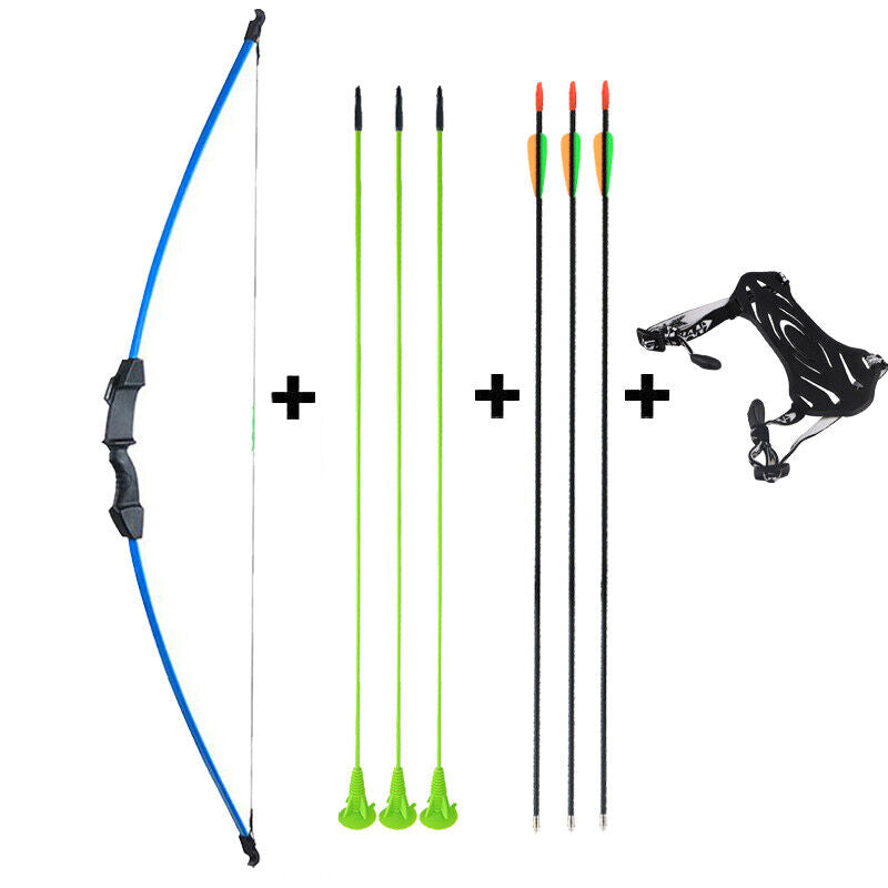 Kids Archery 45" Takedown Bow and 6x Arrows Arm Guard Set Target Practice