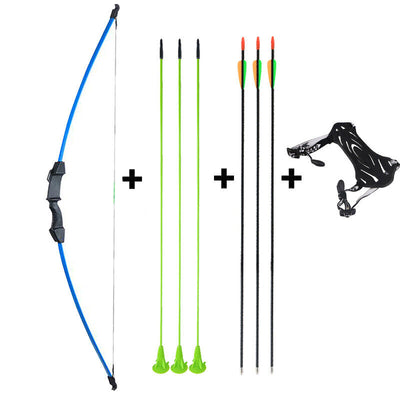 Kids Archery 45" Takedown Bow and 6x Arrows Arm Guard Set Target Practice