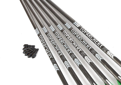 TopArchery 6x 20" Carbon Crossbow Bolts Arrows Archery Bolts Arrows with 4 inch Fletching and Replaced Arrowheads Tips