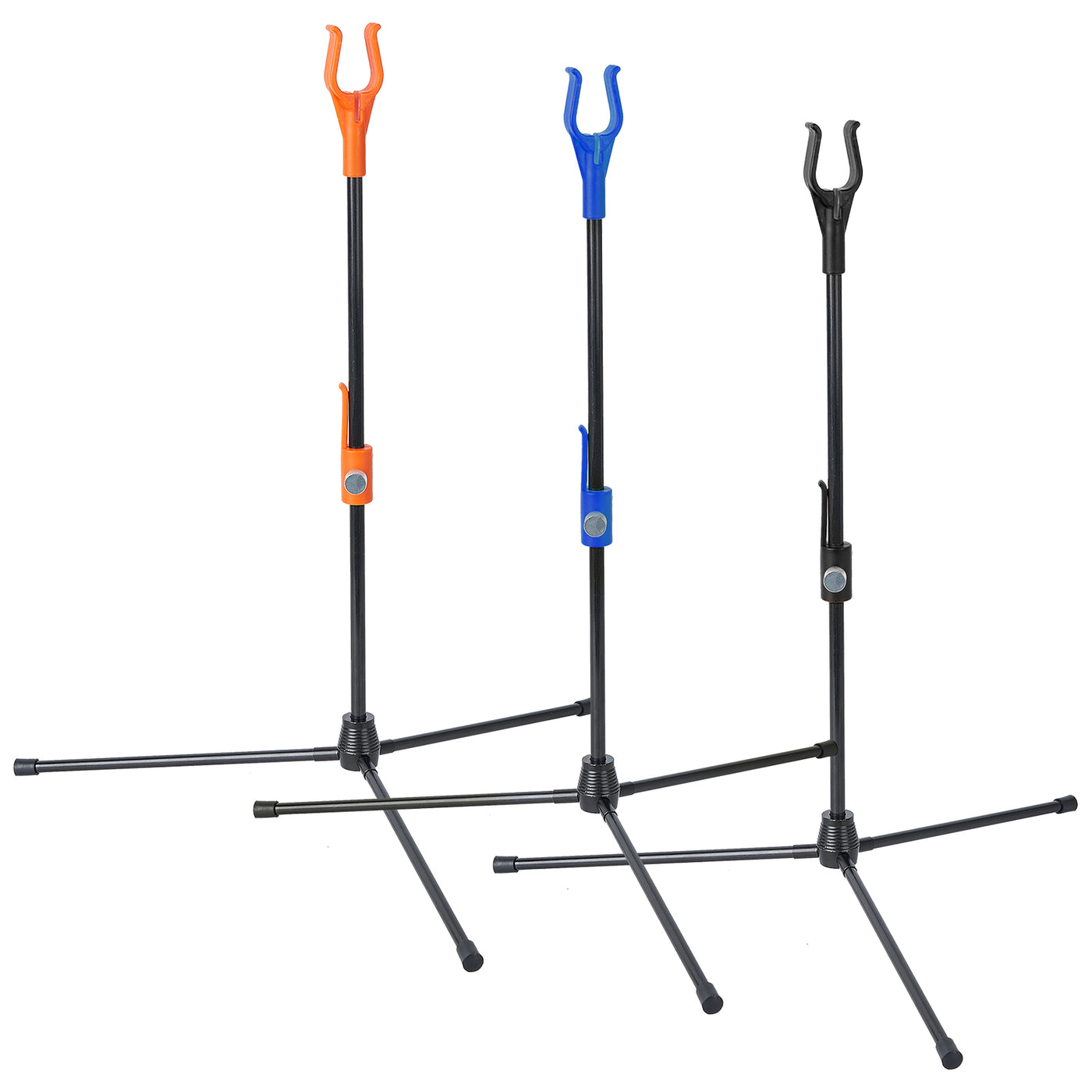 ABS Archery Bow Stand Rack Black/Blue/Orange Recreational Target Shooting