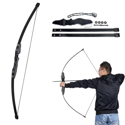 51" 30/40lbs Archery Hunting Recurve Bow Shooting Set Right Hand