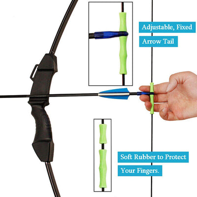 15lbs Archery Takedown Recurve Bow and 6x Arrows Set for Kids Garden Games Target Practice