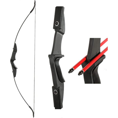 TopArchery 57" Ambidextrous Takedown Recurve Bow 6x Arrow 6x Broadheads Set Archery for Beginner Teenagers Right Left Hand 20-40lbs
