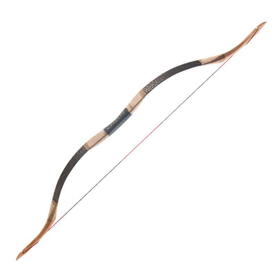 48"-54" Arch Moon Mongolian Recurve Horse Bow 12x Fiberglass Arrows 30/35/40/45/50 lbs String Silencer Wax Thumb Ring