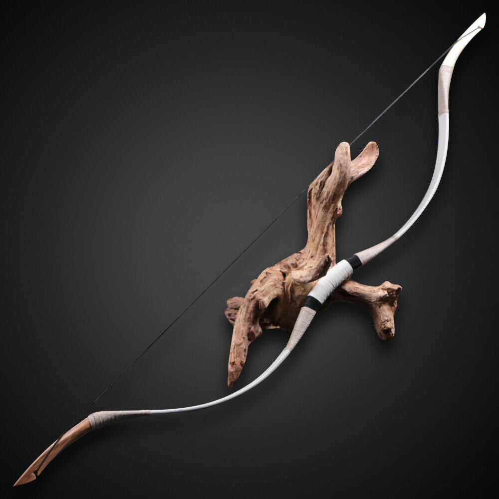 Traditional Recurve Bow Archery 12-50lb Wooden Horsebow Longbow Hunting Shooting Traditional Recurve Bow Archery 12-50lb Wooden Horsebow Longbow Hunting Shooting