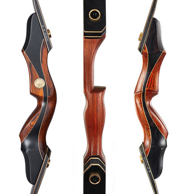 60" Laminated 25-50lbs Takedown Recurve Bow Red Riser Armguard Finger Tab Limb Saver Arrow Rest Stringer Wax