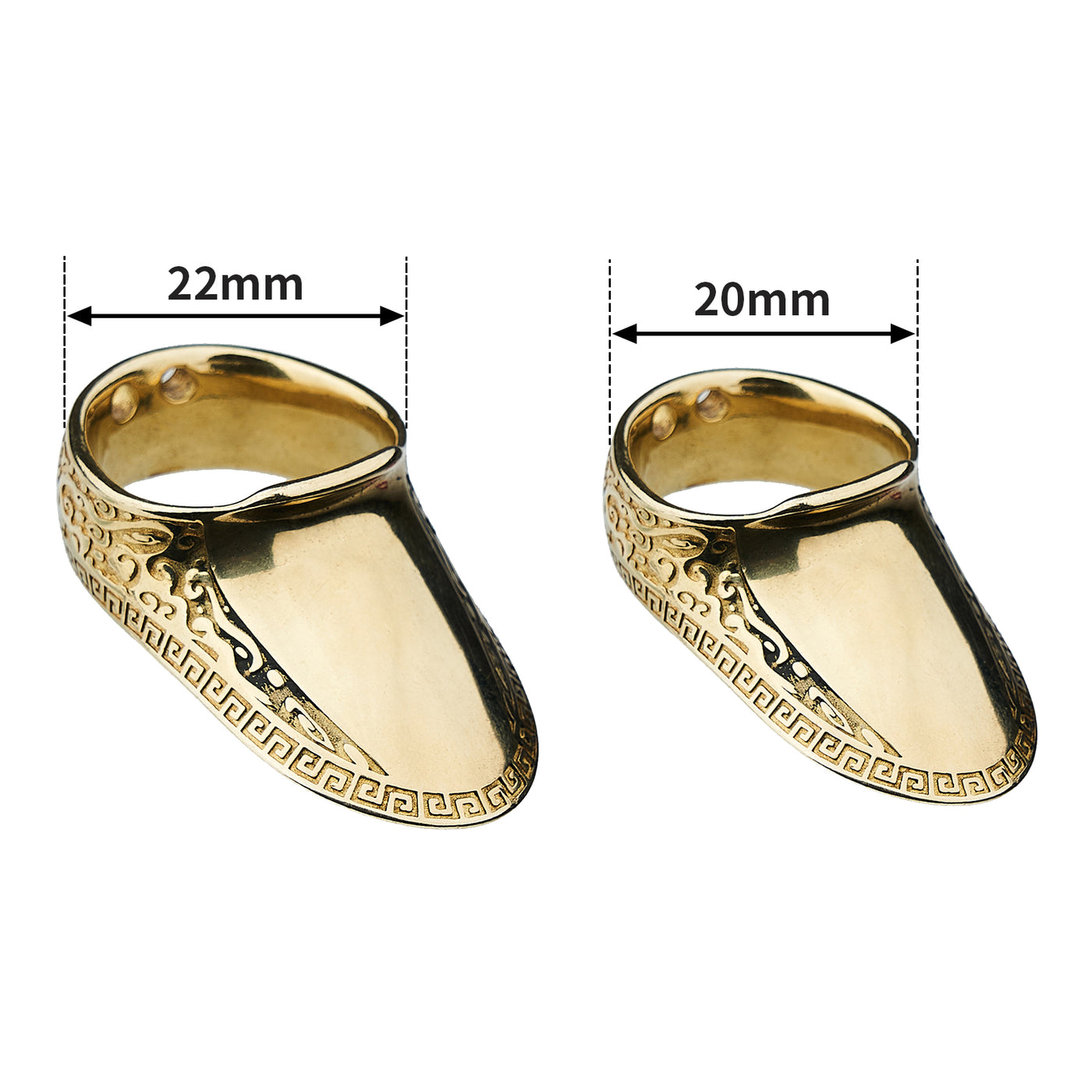 Brass Archery Thumb Ring For Traditional Mongolian Horse Bow Shooting