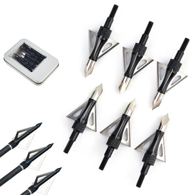 TopArchery 57" Ambidextrous Takedown Recurve Bow 6x Arrow 6x Broadheads Set Archery for Beginner Teenagers Right Left Hand 20-40lbs