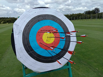 12x 31" OD 7.8mm ID 6.2mm Spine 500 Shield Turkey Feather Mixed Carbon Archery Arrows