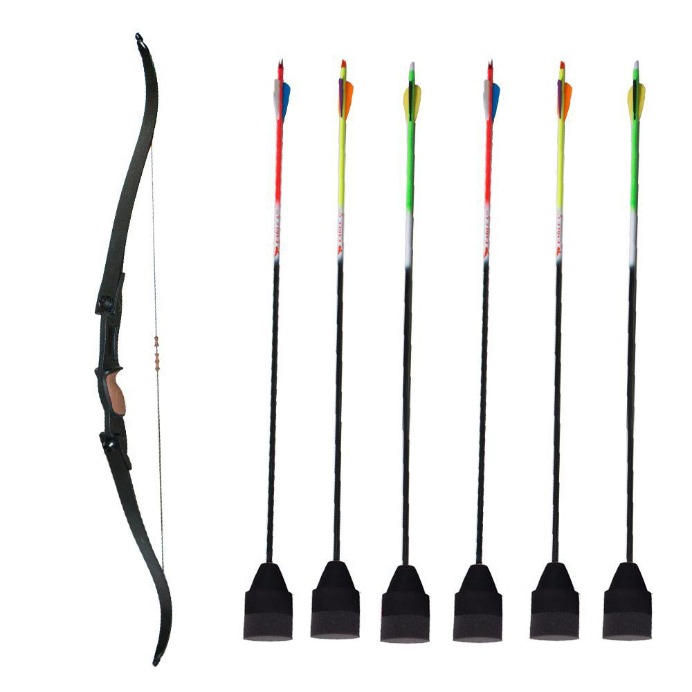 Youth Ambidextrous Takedown Bow Carbon Arrows Kit