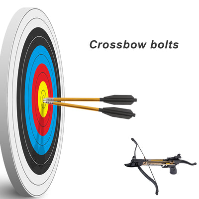 36x 6.5" Crossbow Bolts 50-80lbs Pistol Archery Shooting Steel Tips Aluminum Alloy Shaft