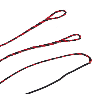 53"/57" Black/Red Flemish Twist Bowstring For Takedown Hunting Bow