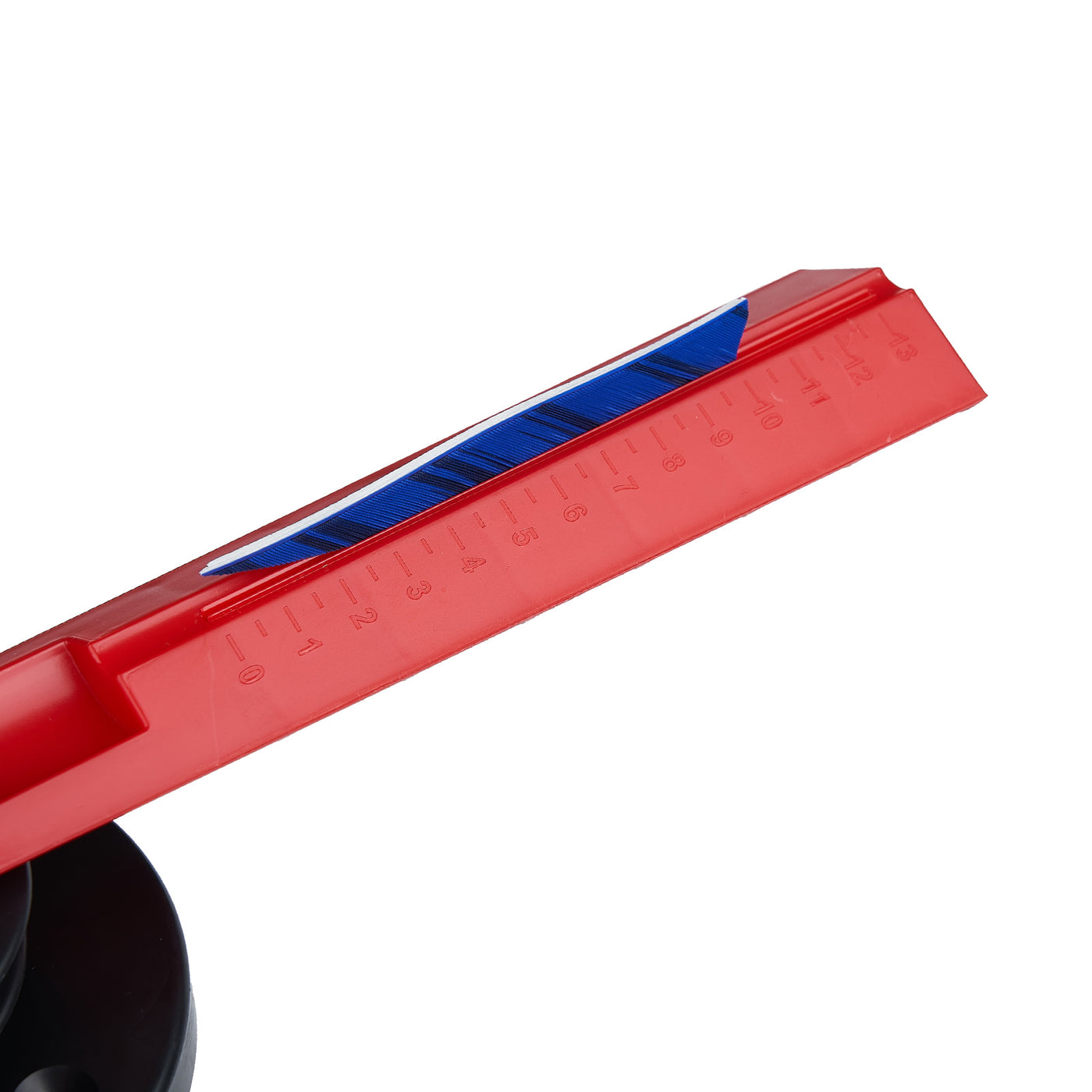 Plastic Red Adjustable DIY Archery Arrow Shaft Clamp Fletching Jig Tool