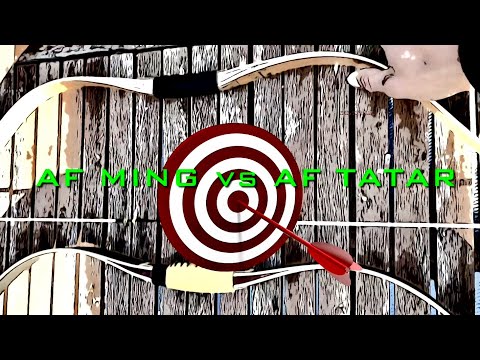 52" Short Siyah Laminated Traditional Ming Bow Target Hunting Made By AF Archery