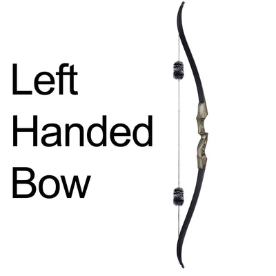 60" Wood Laminated Takedown Recurve Archery Bow Left Right Hand Hunting Target Practice 25-50lbs